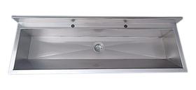 Lavatório Coletivo Com Bancada Para 2 Torneiras 1,00m - Construinox Lavatório Coletivo Com Bancada Para 2 Torneiras 1,00m - Construinox