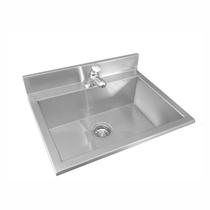 Lavatório com bancada para 01 torneira 50cm - Construinox Lavatório com bancada para 01 torneira 50cm - Construinox