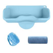 Lavatório de cabelo portátil Owiooll Shampoo Buddy Blue