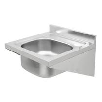 Lavatorio de parede em aco inox 40x40 sem acessorios para uso profissional - TRAMONTINA