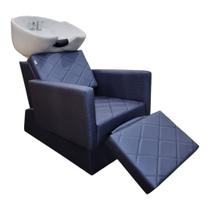 Lavatório Evidence cuba porcelana com apoio de pernas Azul Acetinado