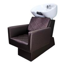 Lavatório Evidence cuba porcelana Para Salão Estofado Marrom Lavatório Evidence cuba porcelana Para Salão Estofado Marrom