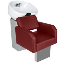 Lavatório Pádova Salão de Beleza Cuba de Porcelana Branca Regulável CCS