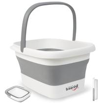 Lavatório para pés BREENHILL Dobrável Dobrável 15L Cinza Lavatório para pés BREENHILL Dobrável Dobrável 15L Cinza