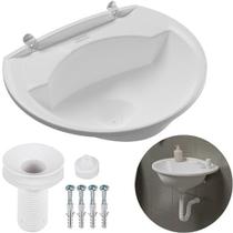 Lavatorio Plastico Astra 36X28Cm 3,8L Branco Lv2 ScBr1