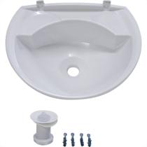 Lavatorio Plastico Astra Pequeno 36 X 28 Oval Branco Lv2/Sc*Br1 Lavatorio Plastico Astra Pequeno 36 X 28 Oval Branco Lv2/Sc*Br1