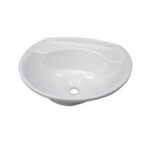 Lavatorio plastico oval com valvula branco astra - 36 x 28