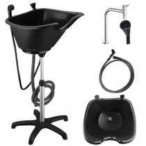 Lavatório Portátil com Ducha para Salão de Beleza Cabeleireiro Estética Prático Leve Ajustável Profissional Lavatório Portátil com Ducha para Salão de Beleza Cabeleireiro Estética Prático Leve Ajustável Profissional