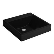 Lavatório Quadrado com Mesa 51X51cm Ébano - L.98.95 Lavatório Quadrado com Mesa 51X51cm Ébano - L.98.95