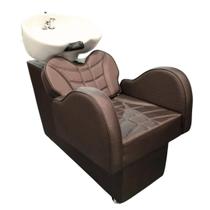 Lavatorio Salão de Cabeleireiro Cuba Porcelana Retrô Marrom