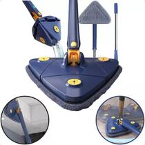 Lave e Seque com Facilidade: Mop Limpeza 360 Triangular Giratório Ajustável - DK