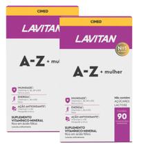 Lavitan az mulher kit 2 caixas 90 comprimidos cimed vitaminas Lavitan az mulher kit 2 caixas 90 comprimidos cimed vitaminas