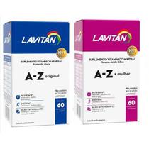 Lavitan AZ+mulher Original 60+60 barato homem masculino feiminio saúde (kit c/120 ápsulas)