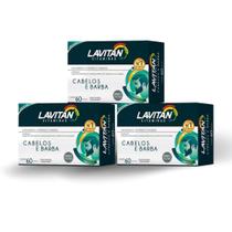Lavitan Cabelos E Barba 60Caps ( Kit 3 Cxs, 180Caps Total) - Cimed