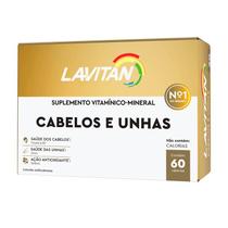 Lavitan Cabelos e Unhas - Suplemento Vitamínico-Mineral - Contém 60 Cápsulas - CIMED