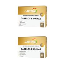 Lavitan Cabelos e Unhas (Suplemento Vitamínico-Mineral) - Kit Com 2 Unidades (Contém 60 Cápsulas - Cada) - Cimed