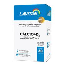 Lavitan Cálcio+D3 (Suplemento Vitamínico-Mineral À Base De Carbonato De Cálcio) - Contém 60 Comprimidos - Cimed