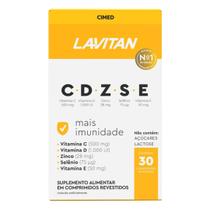 Lavitan CDZSE Imunidade Vitaminas Suplemento Alimentar Completo Cimed 30 Comprimidos