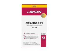 Lavitan Cranberry Com Zinco Selênio Vitamina C 30 Capsulas
