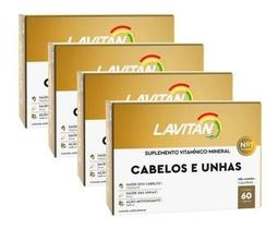 Lavitan Hair Cabelos E Unhas 60 Cáps - Kit 4 Caixas - Cimed