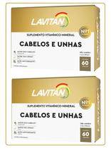 Lavitan Hair Cabelos e Unhas Suplemento Alimentar Com 60 Capsulas - Kit 2 - Cimed