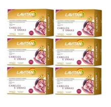 Lavitan Hair Kit 6 caixas Cabelos E Unha Biotina Cimed 360 Cápsulas