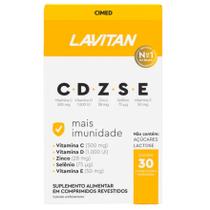 Lavitan imunidade cdzse 30 cp vitaminas c d e zinco selenio