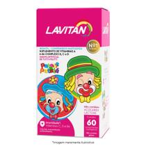 Lavitan Infantil Patati Patatá Sabor Tutti Frutti com 60 Comprimidos Mastigáveis