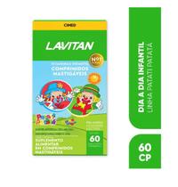 Lavitan Kids Com 60 Comprimidos Mastigáveis Sabor Frutas