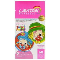 Lavitan Kids Sabor Tutti-Frutti 60 Cápsulas - Mastigáveis