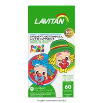 Lavitan Kids Suplemento Vitamínico Sabor Frutas 60Cpr Cimed