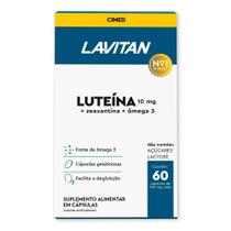 Lavitan Luteína Zeaxantina + Ómega 3 Com 60 Cápsulas - Cimed Lavitan Luteína Zeaxantina + Ómega 3 Com 60 Cápsulas - Cimed