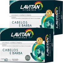 Lavitan Mais Hair 60caps Queda Intensa (cabelos E Barba) C/2