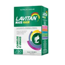 Lavitan Mais Hair C/ 60 Cápsulas Nutrição Capilar e Unhas - Cimed