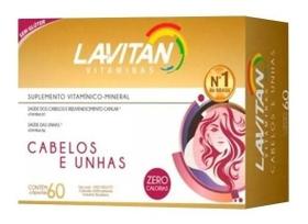 Lavitan Mais Hair C/ 60 Cápsulas Nutrição Capilar E Unhas