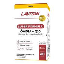 Lavitan Ômega Q10 Ômega 3 com Coenzima Q10 60 Cápsulas Cimed Quantidade:60 Cápsulas Lavitan Ômega Q10 Ômega 3 com Coenzima Q10 60 Cápsulas Cimed Quantidade:60 Cápsulas