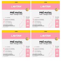 Lavitan Pré-Natal Multi + Ômega-3 DHA Kit Com 4 Caixas Cada