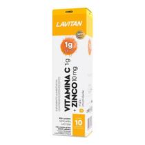 Lavitan Vitamina C + Zinco Sabor Laranja 10 Comprimidos