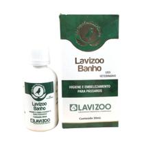 Lavizoo Banho 30Ml Higiene Embelezamento Para Pássaros