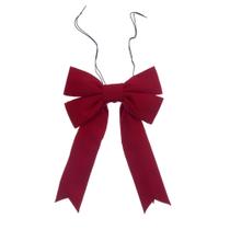 Lazo navideño Vickerman de lona roja con 4 lazos 30x38 cm para exteriores