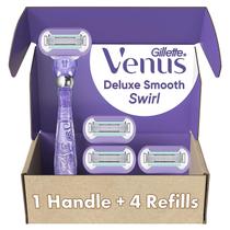Lazors Gillette Venus Extra Smooth Swirl para mulheres + 4 recargas Lazors Gillette Venus Extra Smooth Swirl para mulheres + 4 recargas
