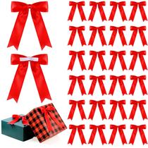 Lazos de Regalo de Rizo de Satén Riceshoot 24 Piezas Rojo 13x18 cm Autoadhesivos