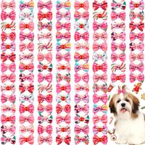 Lazos para Pelo de Perro Tondiamo Rosa Navidad 100 piezas para Perros Pequeños Lazos para Pelo de Perro Tondiamo Rosa Navidad 100 piezas para Perros Pequeños