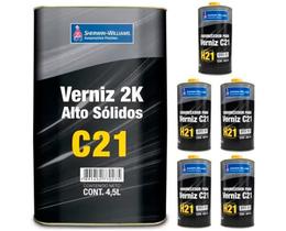 Lazuril verniz 2k alto solidos c21 4,5 litros