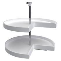 Lazy Susan Rev-A-Shelf, corte em torta de 2 camadas para gabinete com base de canto