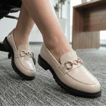 LAZZLU Mocassim Oxford Feminino Tratorado Marrom Conforto Plataforma LAZZLU Mocassim Oxford Feminino Tratorado Marrom Conforto Plataforma