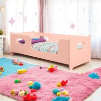 Lbx Móveis Montessori Encanto Para Colchão Berço Cama Infantil Cor Rosa