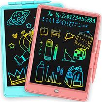 LCD Writing Tablet 2 Pack para crianças 10 polegadas tela colorida, crianças brinquedos educacionais para 2 3 4 5 6 anos de idade meninos e meninas, reutilizável e portátil desenho tablet brinquedos de Natal presentes para crianças - GAMEJOY