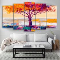 lConjunto Quadro Decorativo Mosaico Com Foto Personalizado Árvore PVC Decoração para Sala de Jantar Quarto Casal