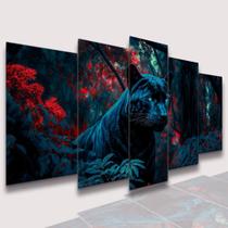 lConjunto Quadro Decorativo Mosaico Com Foto Personalizado Pantera PVC Decoração para Sala de Jantar Quarto Casal